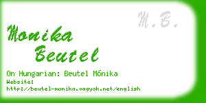 monika beutel business card